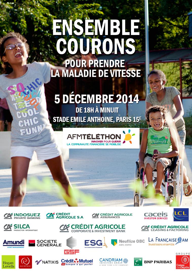 affiche course telethon communaute financiere